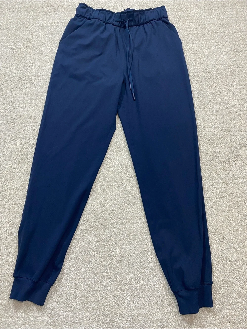 lululemon athletica Women's Navy Track Joggers with Drawcord Size 6